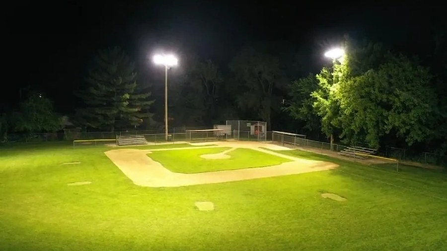 Tournament-weekend baseball lighting: McHenry Park District
