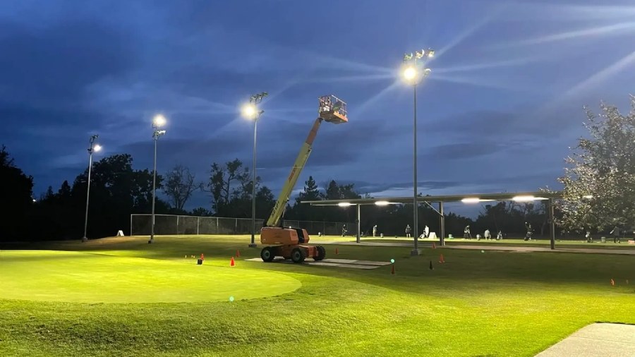 Driving range expansion lighting: Pleasanton