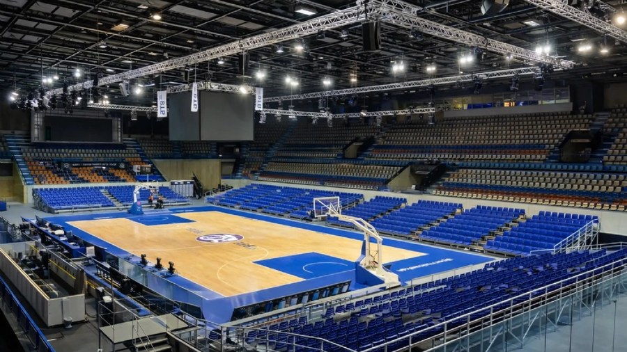 Broadcast-ready indoor arena lighting for pro-level basketball
