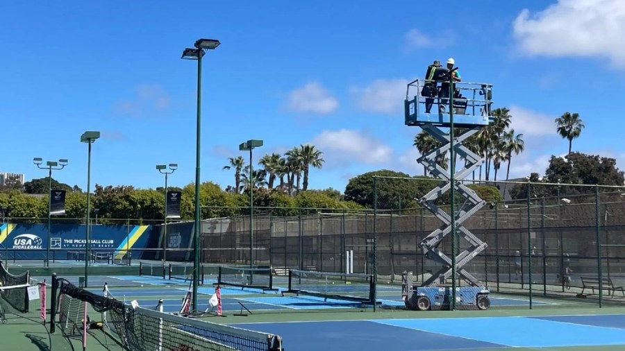 Court-level lighting control for two sports: Long Beach Tennis & Pickleball Club