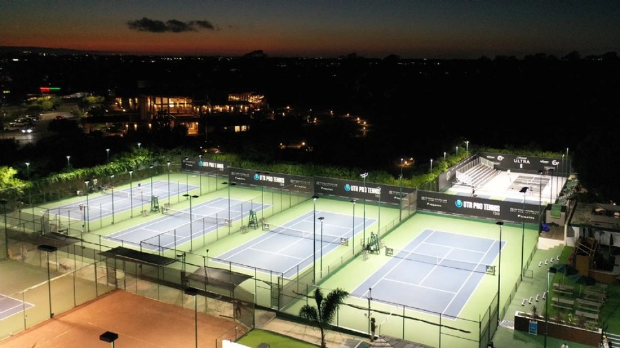 Single-day private court retrofit: Newport Beach