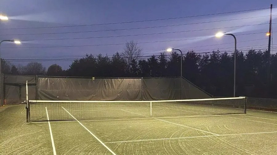One-for-one court lighting replacement: Marietta Country Club