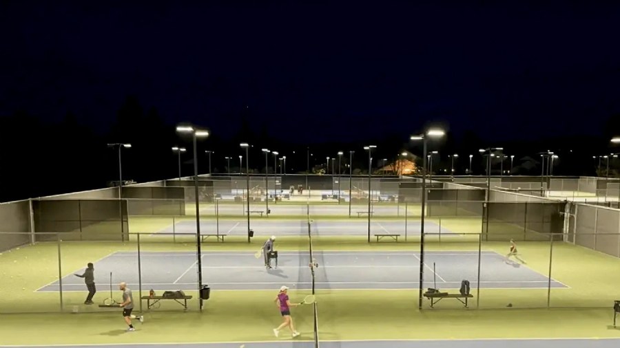 Academy court lighting for video analysis: The Club at Livermore