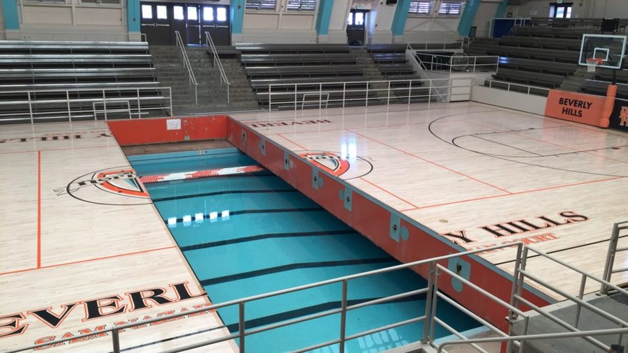 Robbins Bio-Channel Star floor at Beverly Hills High School