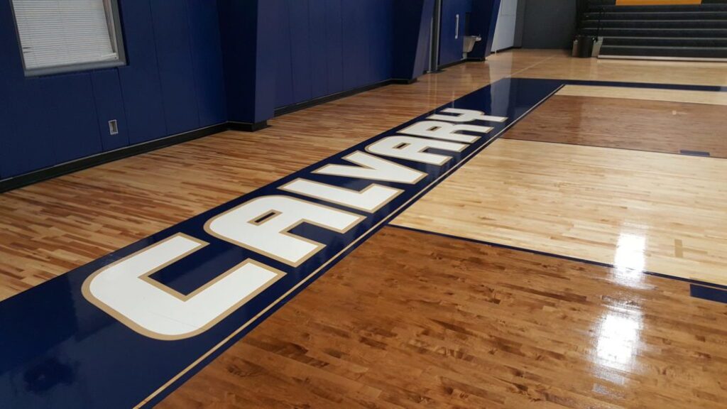 Robbins Bio-Channel SB maple floor at Calvary Christian Academy