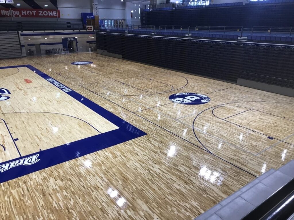 Robbins Bio-Channel SB floor at Drake University Knapp Center