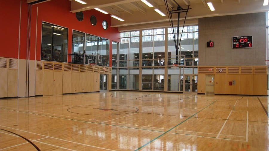 Robbins MVP gym floor at the Robert Lee YMCA