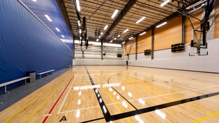 Community sports centre hardwood courts: Saville Community Sports Centre