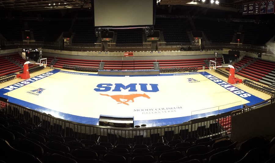 Robbins MVP floor at SMU Moody Coliseum