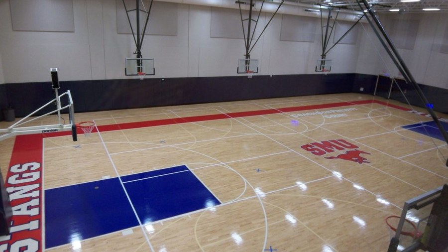 Robbins MVP floor at SMU Moody Coliseum