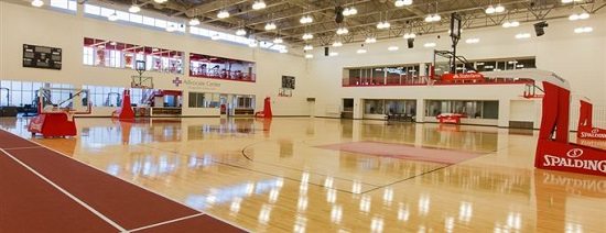 Robbins MVP floor at the Chicago Bulls Advocate Center