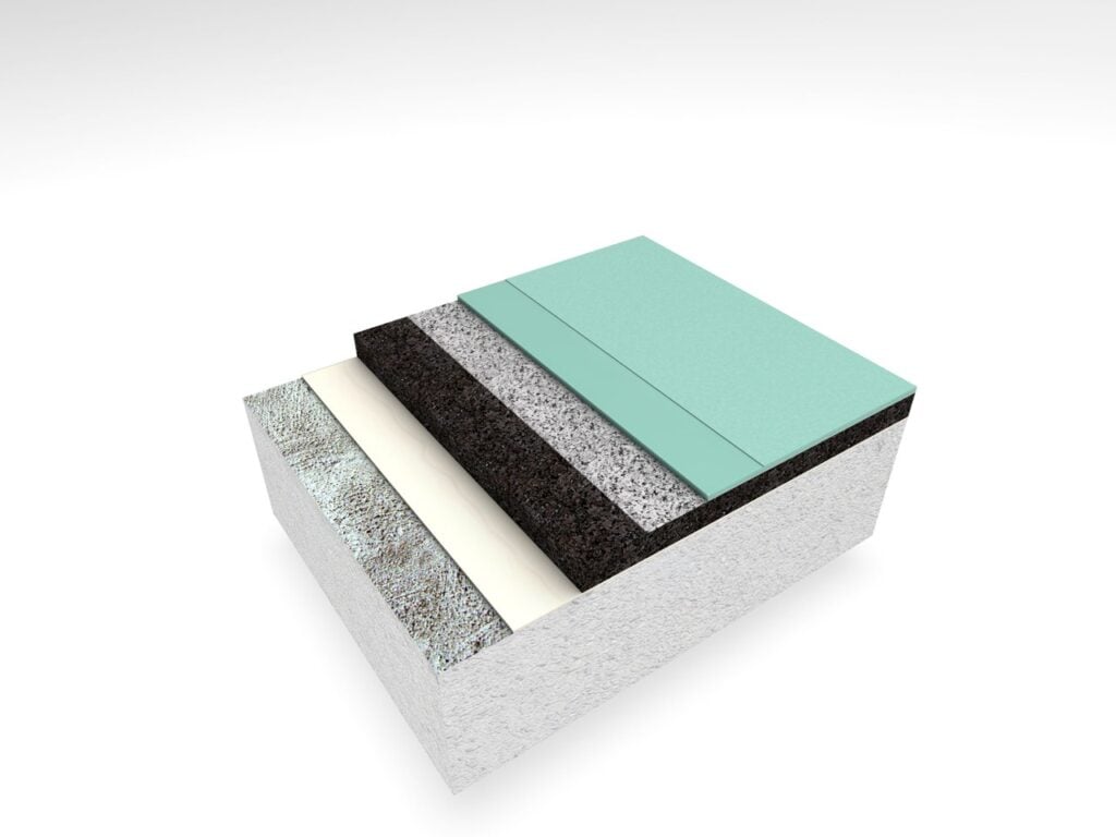 Layer cutaway of a Robbins Pulastic floor