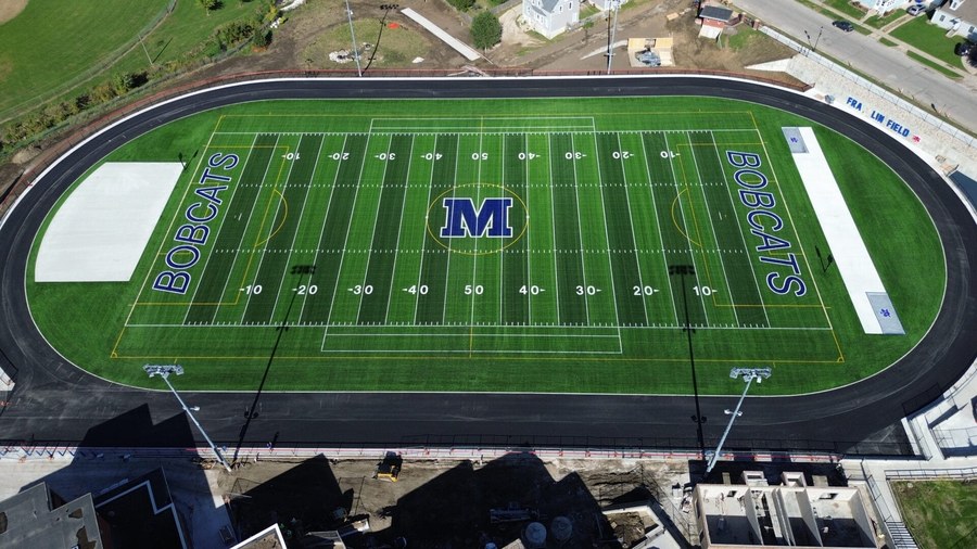 Historic stadium redevelopment with new turf and track: Franklin Field