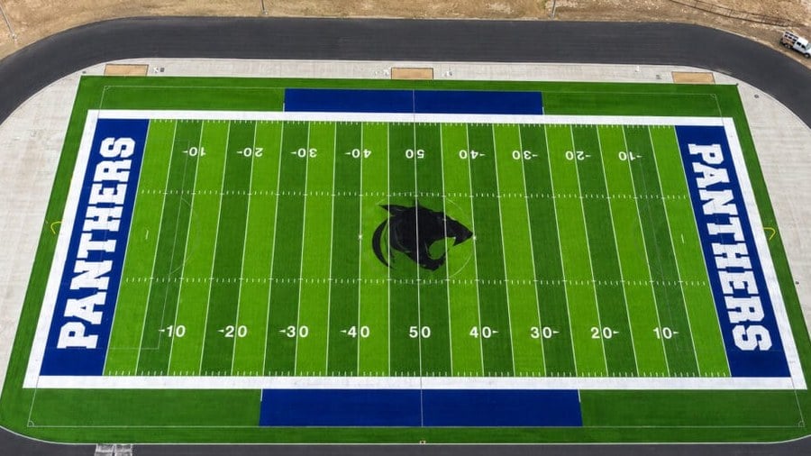 Natural grass replaced with turf: St. Croix Central High School