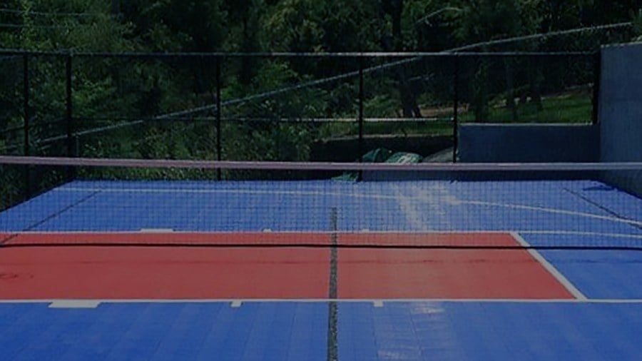 Backyard basketball court without a concrete base