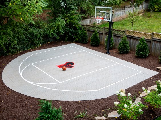 A backyard basketball court in a 12-hour window: Instant Dream Home